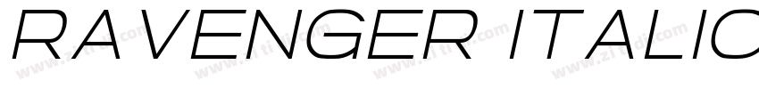 RAVENGER Italic字体转换